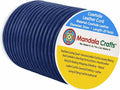 Mandala Crafts Round Genuine Navy Blue Leather Cord by MandalaCrafts