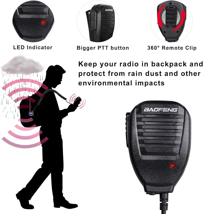 BaoFeng Radio UV-5R 8W Ham Radio 144-148Mhz/420-450Mhz + 1pcs TIDRADIO Driver - Image 4