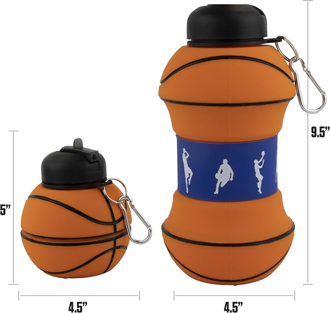 Maccabi Art Clip-On Collapsible 1 Liter, 34 oz. size BPA-Free Silicone - Image 3