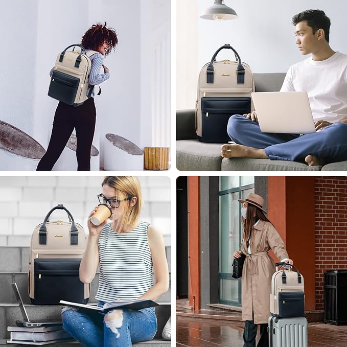 LOVEVOOK Laptop Backpack for Women Men, 17.3 Inch Laptop Bag - Image 6