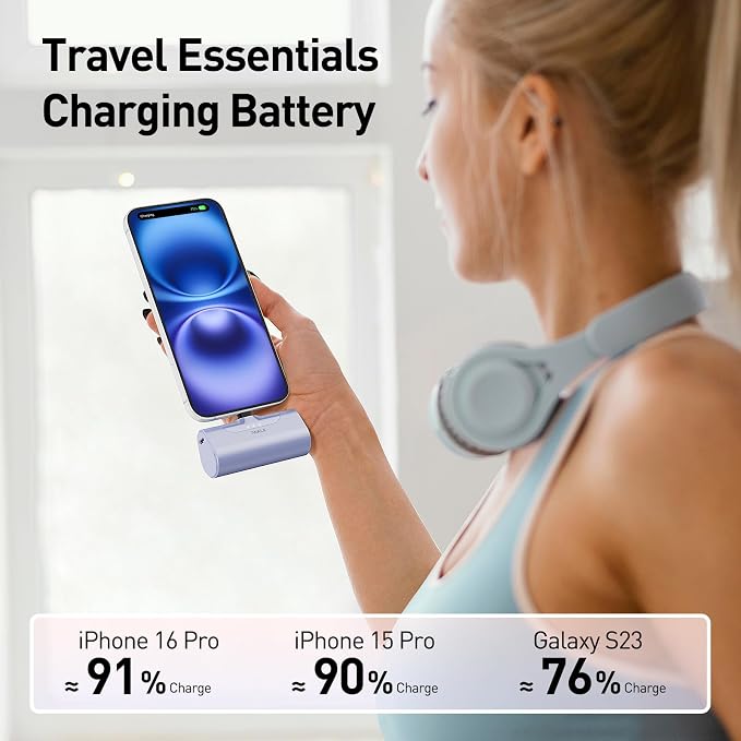 iWALK Portable Charger for iPhone 17/16/15 USB-C Small Power Bank 20W 4 - Image 5