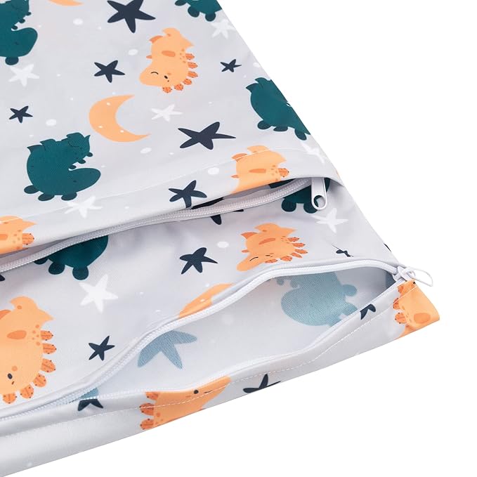 babygoal Wet Dry Bags for Baby Cloth Diapers, Washable Travel Bags, Gym Bag for - Image 7