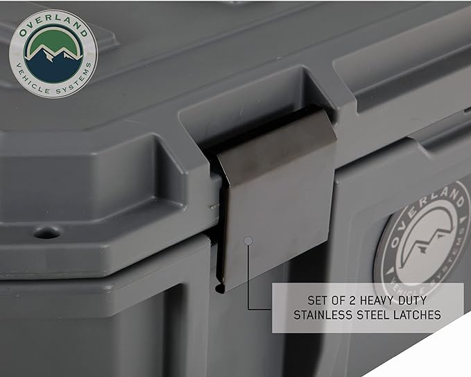 Overland Vehicle Systems 40100001 Dark Gray 53 QT Dry Box Storage - Image 7