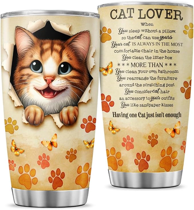 Cat Gifts, Tumblers Lovers For, Tumbler 20 Oz by JENOIS