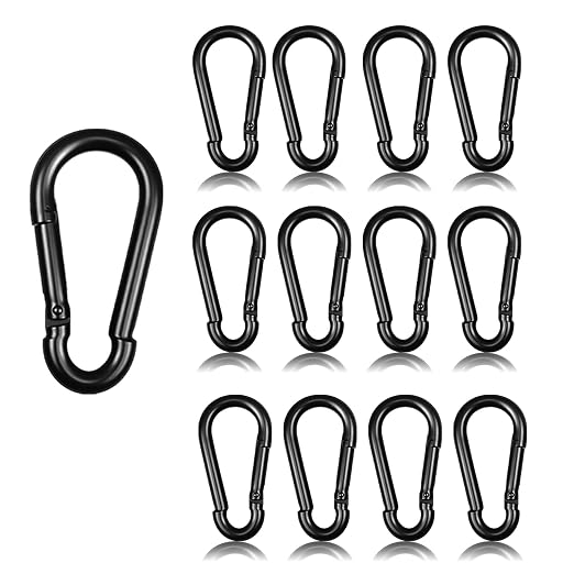 20PCS M5 Heavy Duty Carabiner Clip, 2Inch Snap Hook Quick Link Small Carabiner by XHAMXE