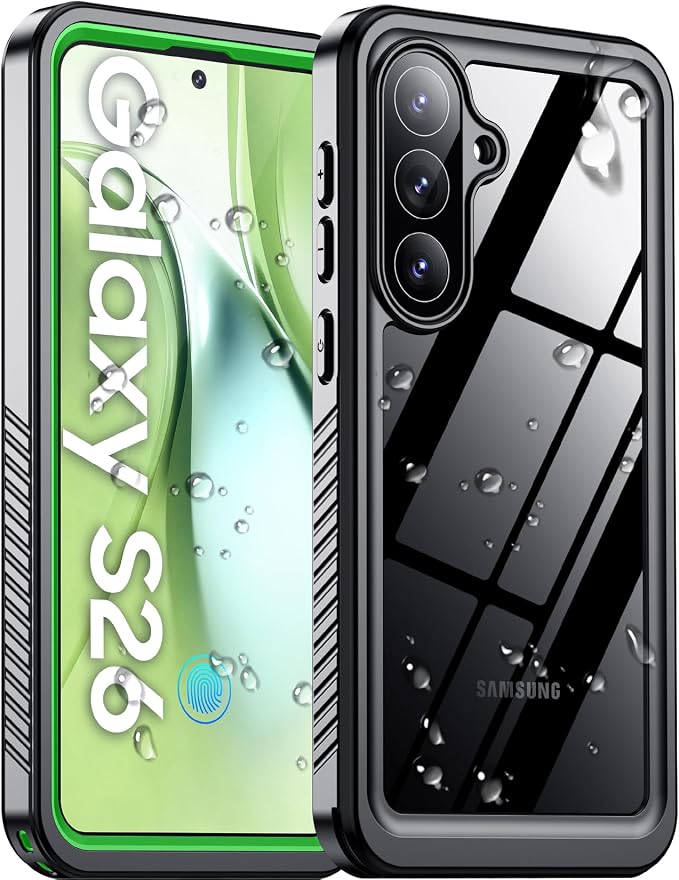 Temdan Designed for Samsung Galaxy S26 Case Waterproof, Built-in Lens & Screen by Temdan