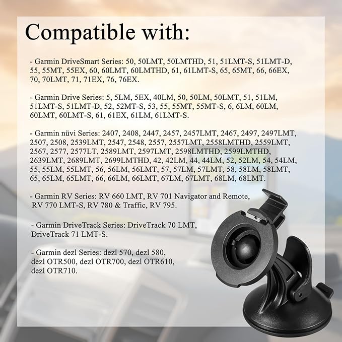 Windshield Suction Cup Bracket Cradle Complete Mount – Compatible Replacement - Image 5