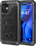 Mitywah Waterproof Case for iPhone 16 Plus, Shockproof Heavy Duty Case by Mitywah