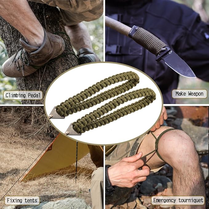 Pocket Chainsaw with Paracord Handle 36 Inches 16 Teeth Long Chain Hand Saw - Image 3