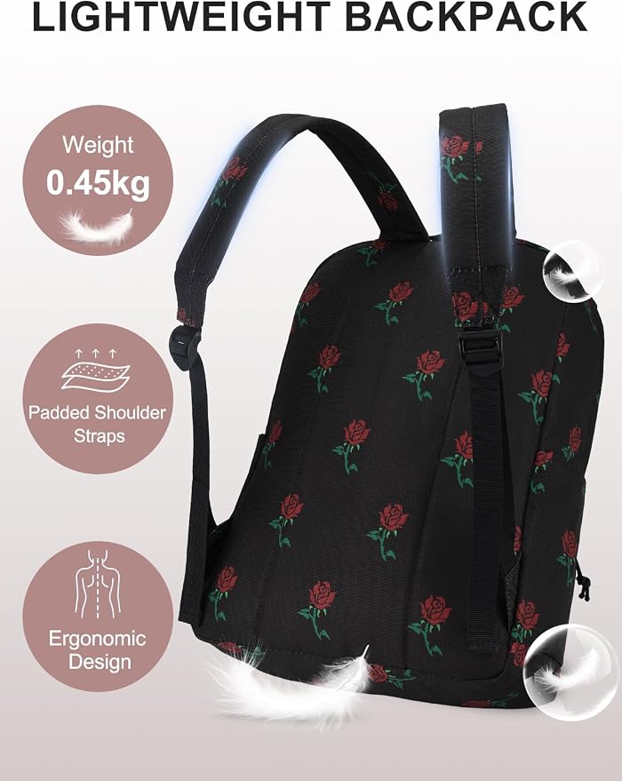 VASCHY Backpack for School, Lightweight Water Resistant Bookbag Casual Daypack - Image 5