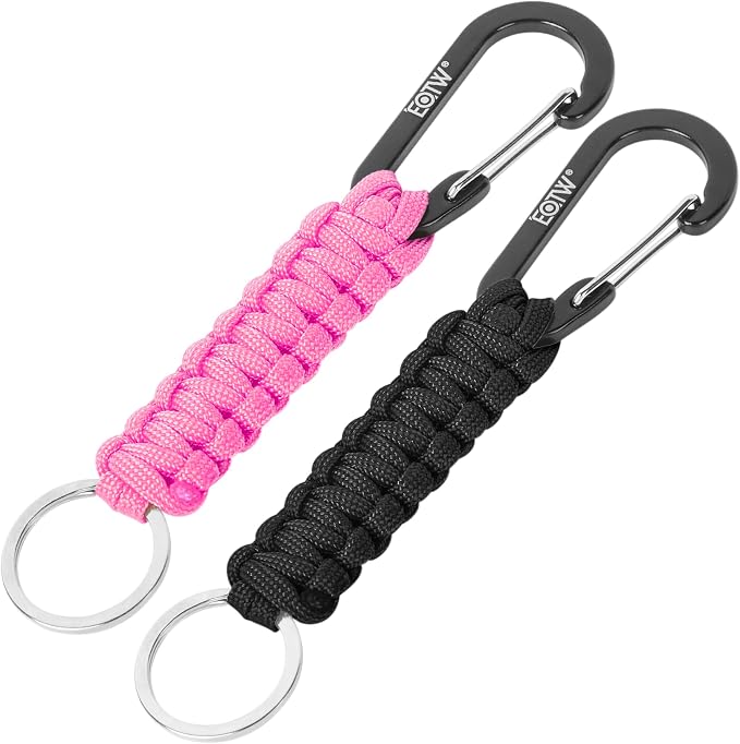 EOTW Paracord Keychain for Men Women Paracord Carabiner Backpack Keychain by EOTW