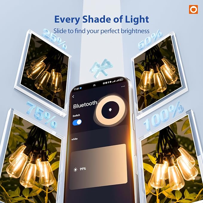 addlon 100FT LED Outdoor String Lights - Image 2