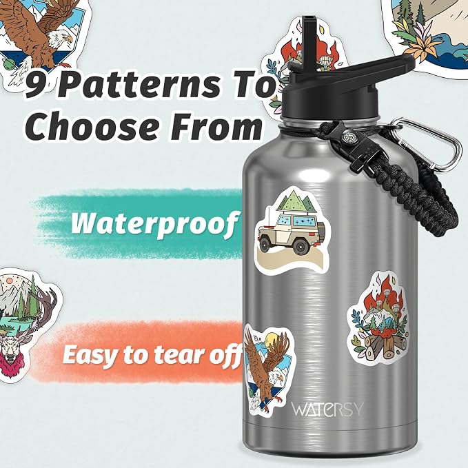 64oz Insulated Water Bottle, BPA Free&Leak Proof, Half Gallon Stainless Steel - Image 4