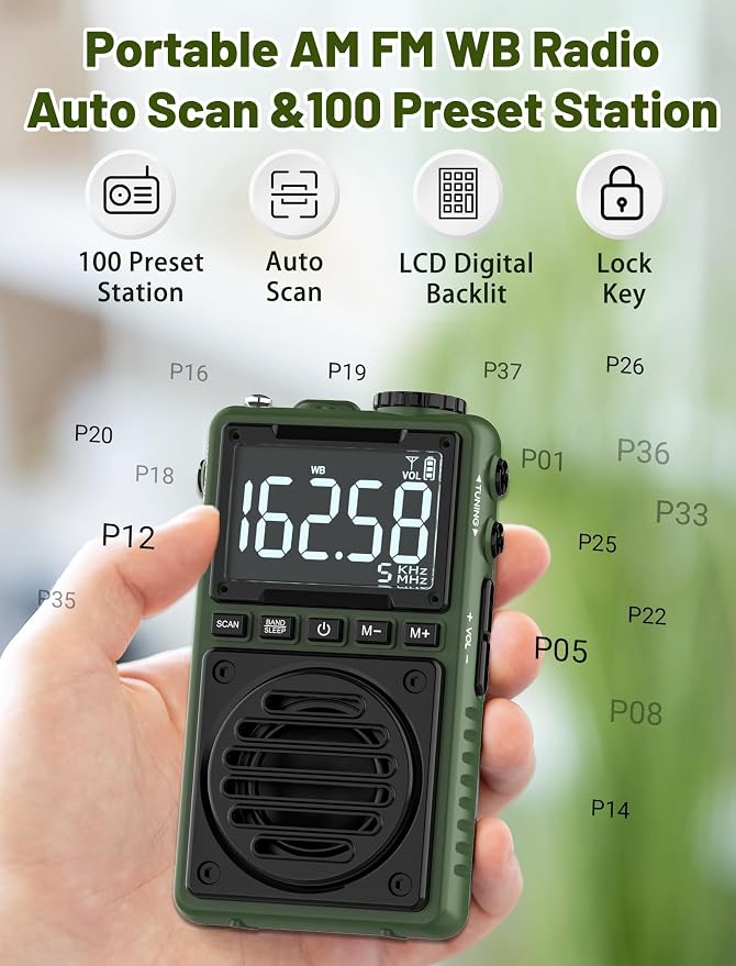 Digital AM FM Weather Band Radio - Image 5