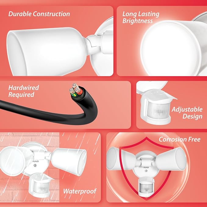 RAB Lighting LU160 Luminator Motion Sensor Outdoor Lights - Image 2