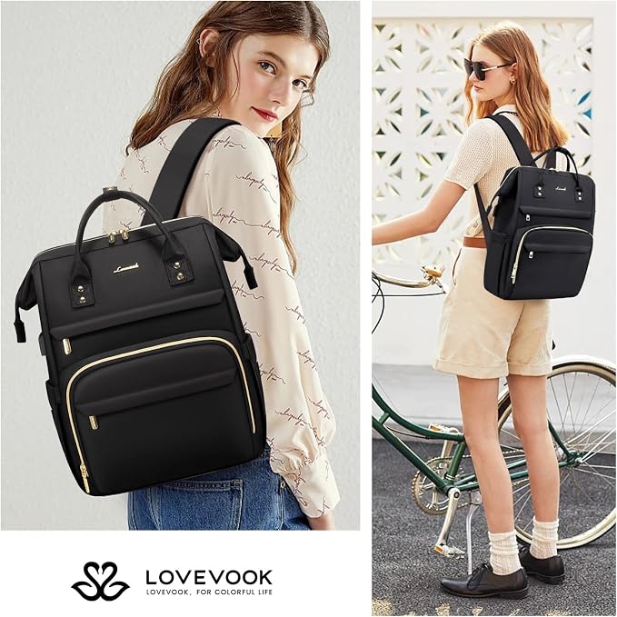 LOVEVOOK Laptop Backpack for Women, 17 Inch Professional Womens Travel Backpack - Image 7