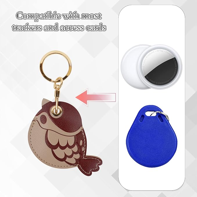 Leather Keychain Case Holder Compatible - Image 4