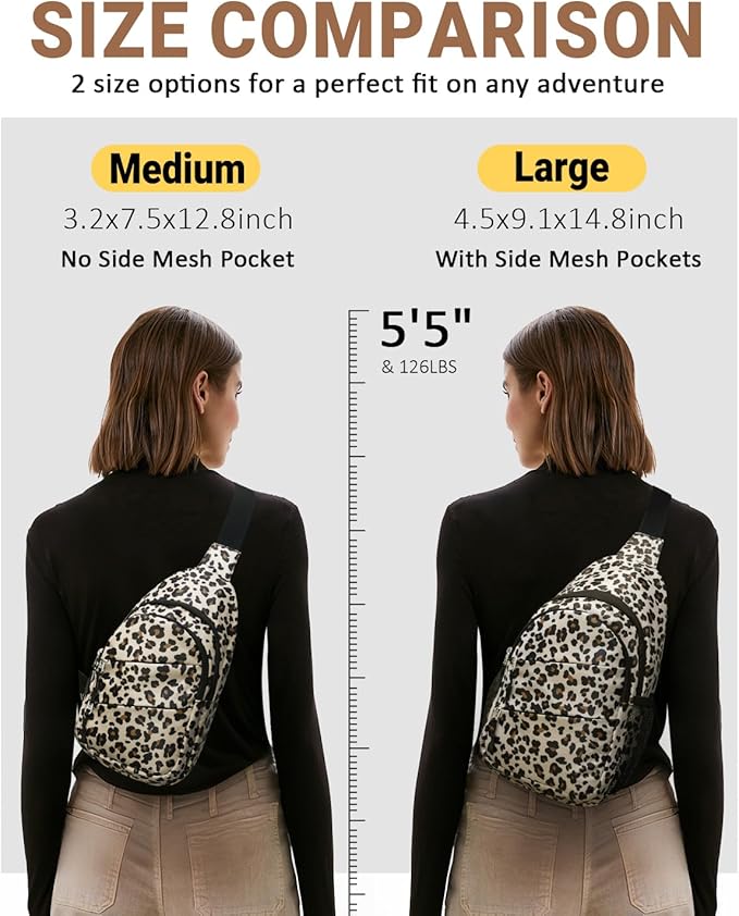 Tuwubi Crossbody Bags for Women, Sling Bag for Men, Small Hiking Backpack Anti - Image 5