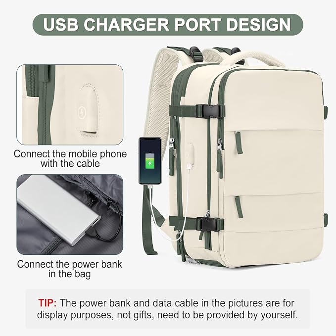 coofay Expandable Travel Backpack - Image 6