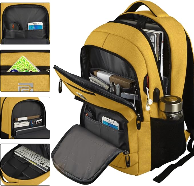 Volher Laptop Backpack, Business Travel Anti Theft Slim Durable Laptops Backpack - Image 2