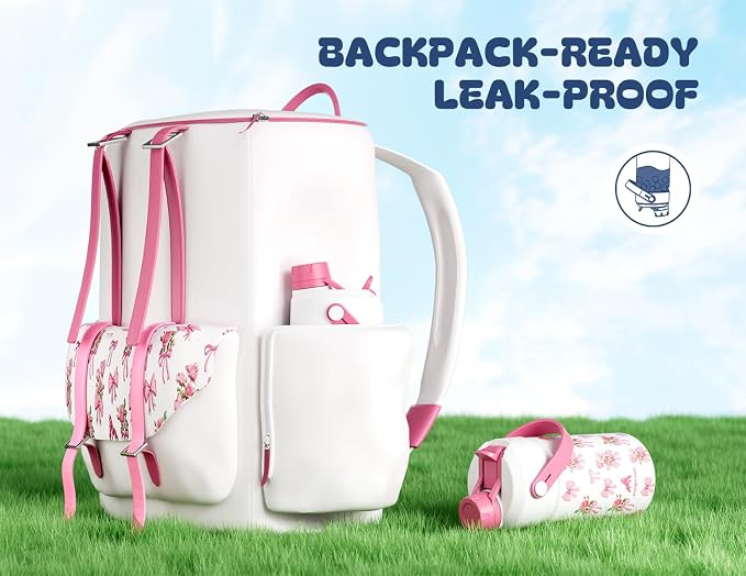 12 oz Insulated Girls Water Bottle: Spill-Proof, Stainless Steel Cup - Image 5