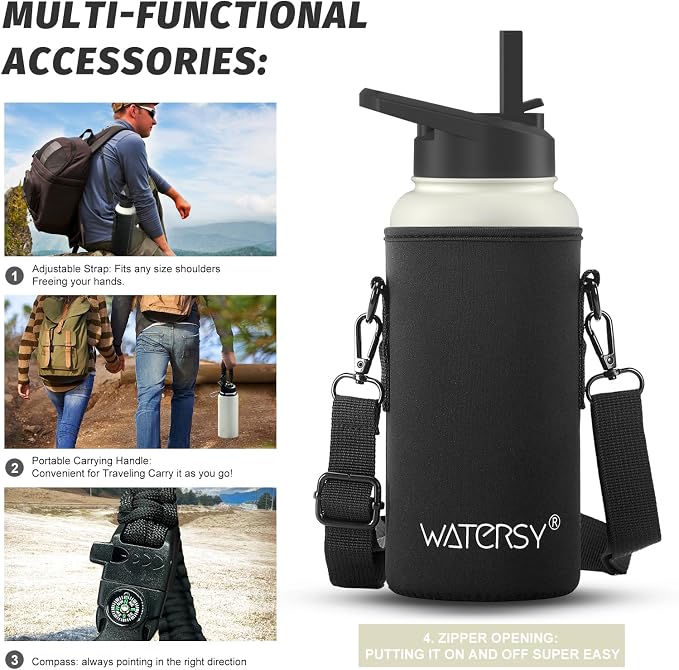 32oz Insulated Water Bottle, BPA Free&Leak Proof, Stainless Steel Water Flask - Image 7