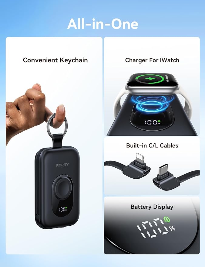RORRY Portable Charger, 20000mAh PD 30W Portable Charger Power Bank - Image 2