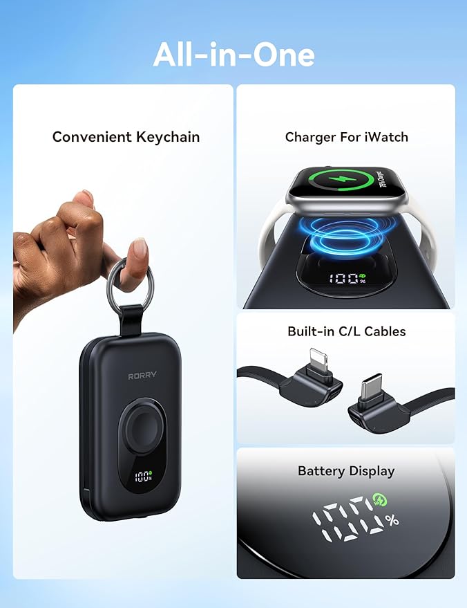 RORRY Portable Charger, 20000mAh PD 30W Portable Charger Power Bank - Image 2