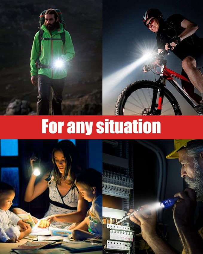 Victoper LED Flashlight 2 Pack Blue, Bright High Lumens Tactical Flashlights - Image 7