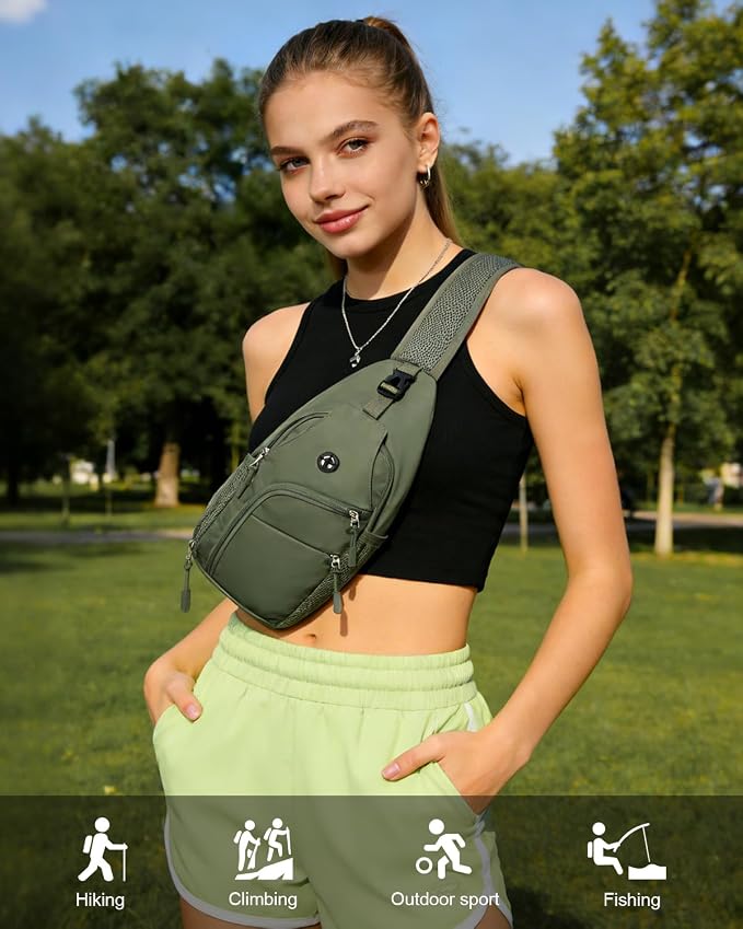 Pritent Crossbody Bags for Women Man, Waterproof Sling Bag Backpack Trendy - Image 6