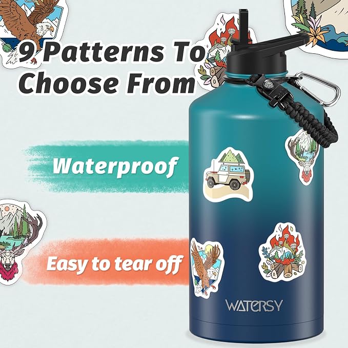 1 Gallon Water Bottle Insulated, BPA Free&Leak Proof, 128oz Stainless Steel - Image 4