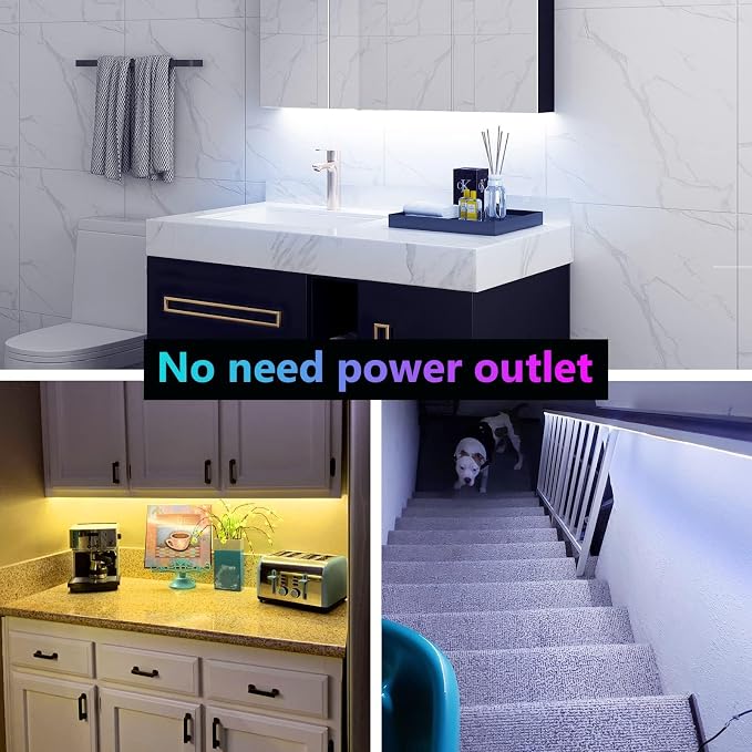 WOBANE 2PCS Rechargeable LED Strip Lights, Dimmable RGB Rope Lighting - Image 9