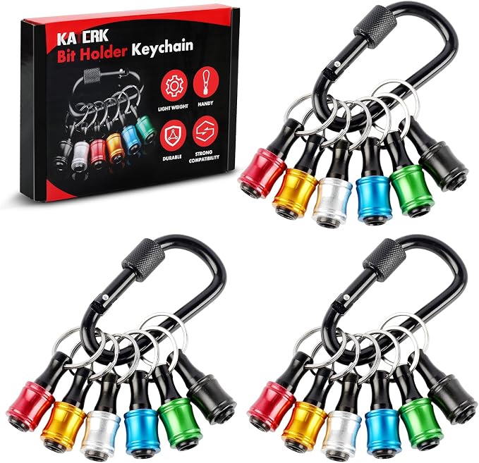 katerk 18pcs Bit Holder with Carabiner Socket by Katerk