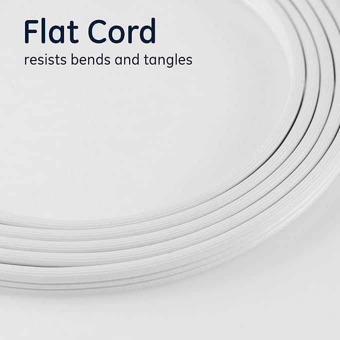 GE 3-Outlet Flat Extension Cord 8 Ft Grounded Extension Cord - Image 4
