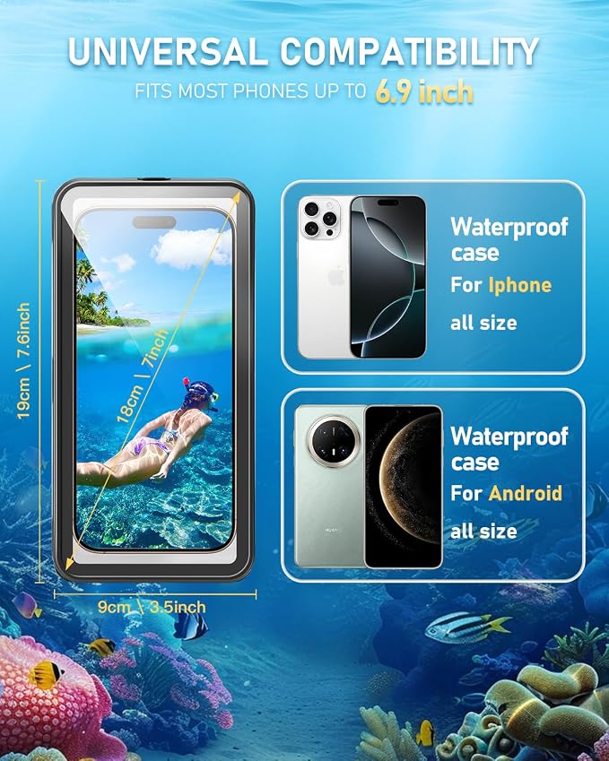 Waterproof Phone Case, IPX8 Underwater Floating Pouch - Image 7