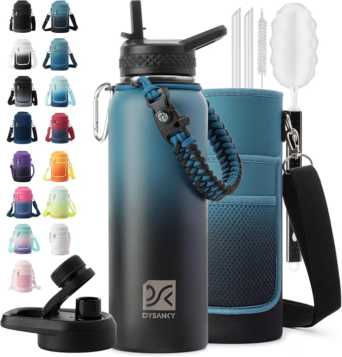 DYSANKY 40 oz Insulated Water Bottle | Thickened Stainless Steel Vacuum Metal by DYSANKY