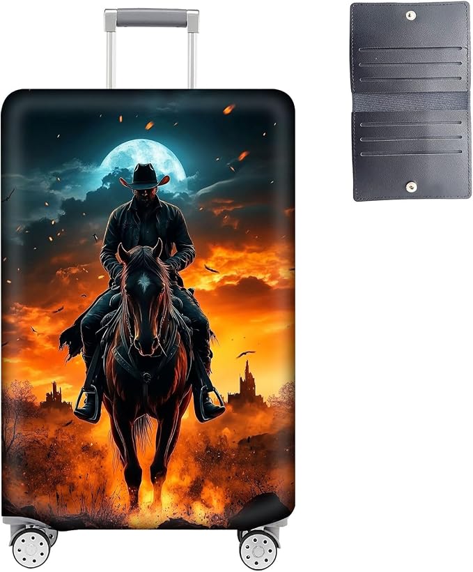 Luggage Cover Protector for 22-24 Inch Suitcases, TSA Approved Elastic Travel by Unknown