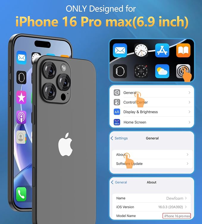 for iPhone 16 Pro Max Case Waterproof, Full Body Underwater Dustproof - Image 2