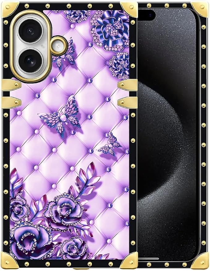for iPhone 17 Case Luxury Golden Decoration by Unknown