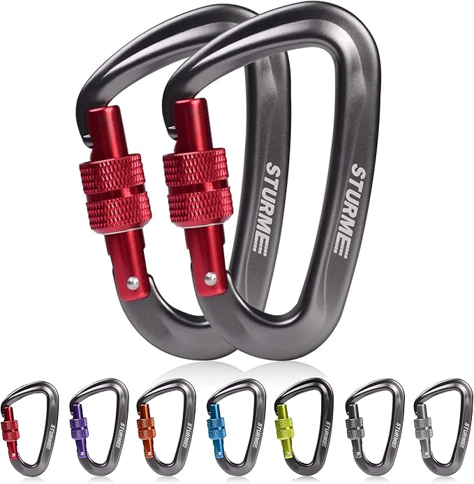 STURME 12kN Heavy Duty Locking Carabiner Clips by STURME