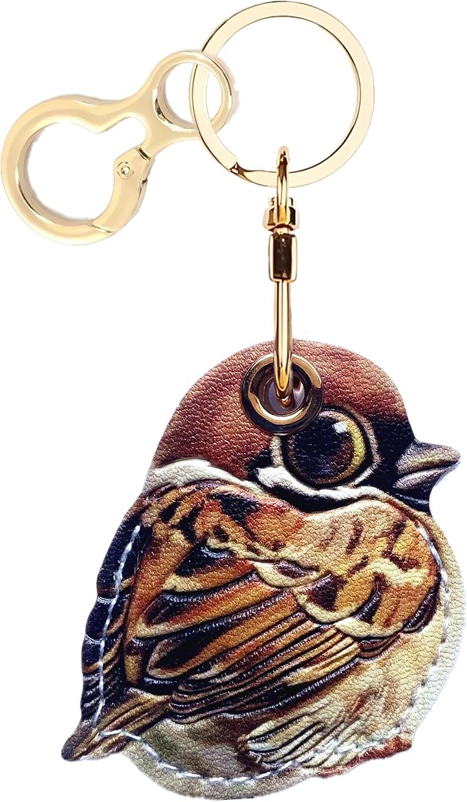 Leather Keychain Holder Case Compatible by BORKUANA