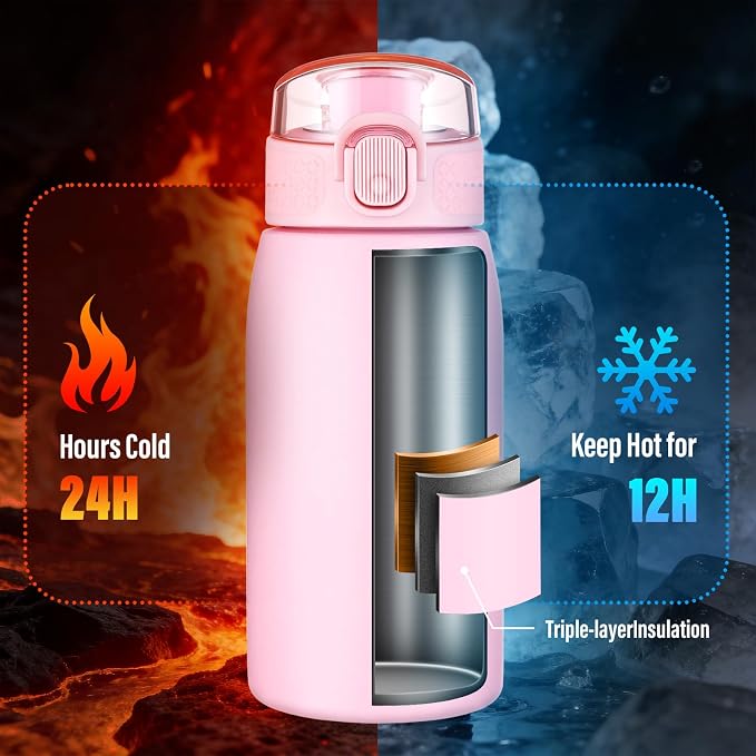 Insulated Water Bottle 12 oz - Image 3