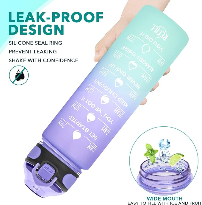 Enerbone 32 oz Drinking Water Bottle - Image 4