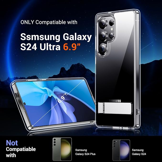 Temdan Designed for Samsung Galaxy S24 Ultra Case, Slim Thin Phone Case for S24 - Image 7