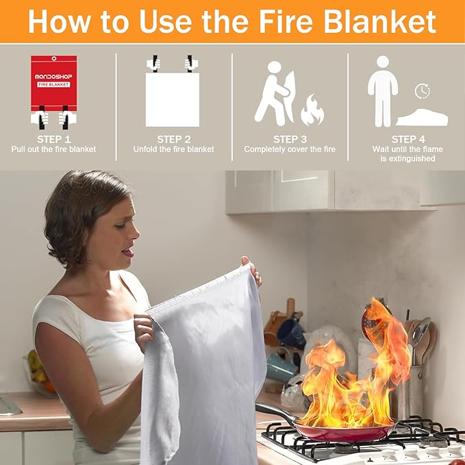 Emergency Fire Blanket for Camping Grill - Image 2
