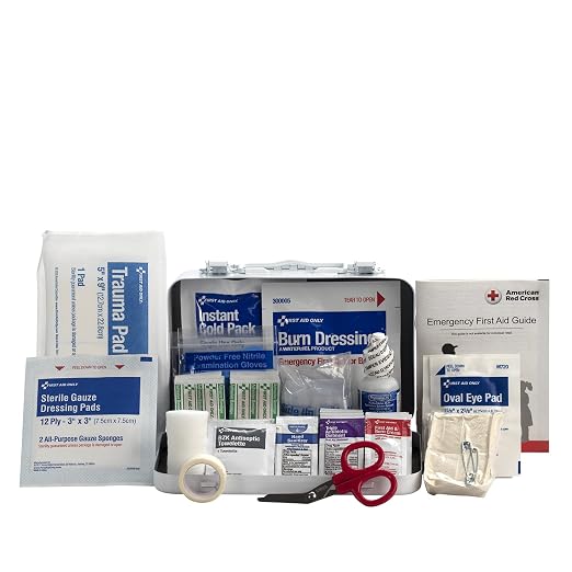First Aid Only 91323 ANSI A 2021 and OSHA Compliant First Aid Kit, 10-Person by FirstAidOnly