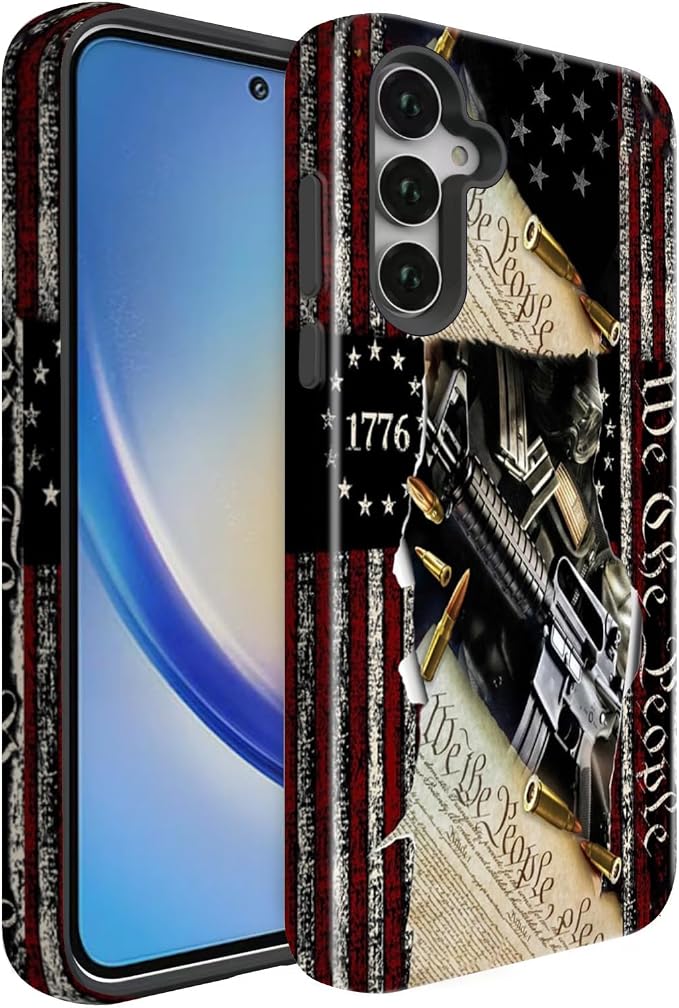 Compatible for Samsung Galaxy S25 Plus 5G Case, Dual Layer Heavy Duty 2 in 1 by BSMOSPER