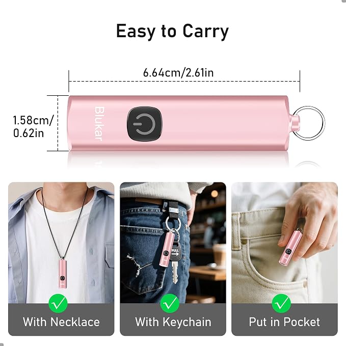 Blukar Rechargeable EDC Flashlight, Mini Keychain Flash Light - Image 5