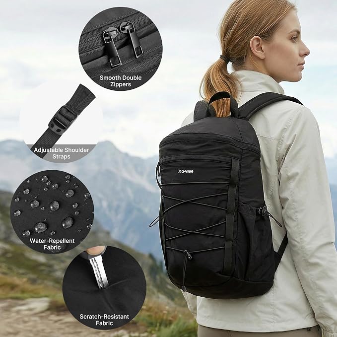 G4Free Hiking Backpack for Women Men 20L Lightweight Travel Backpacks Daypack - Image 5