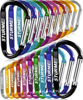 20pcs 2.7" Carabiner Clip Durable Carabeaner Hooks Small Carabiner D Clip by STURME